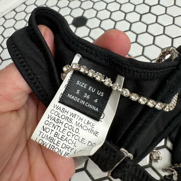 SHEIN faux diamond strap bra top size small - Picture 3 of 3